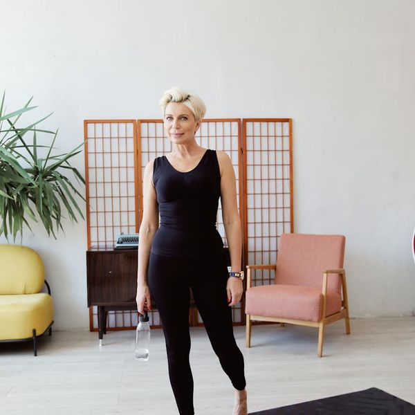 Yoga essentials like a mat, water bottle, and comfortable clothes.